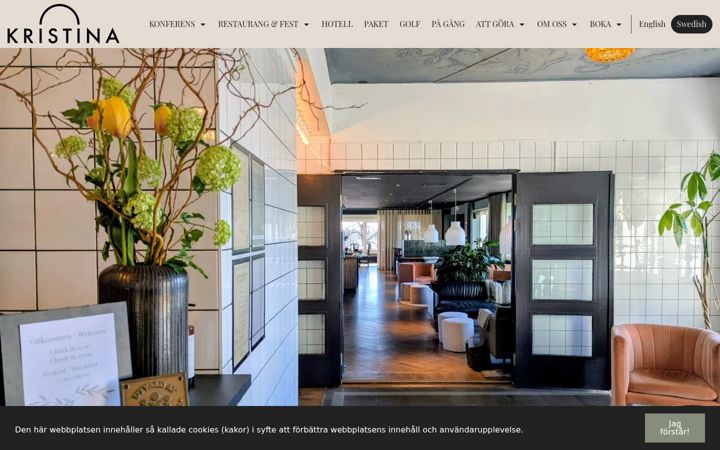 Screenshot of hotellkristina.se