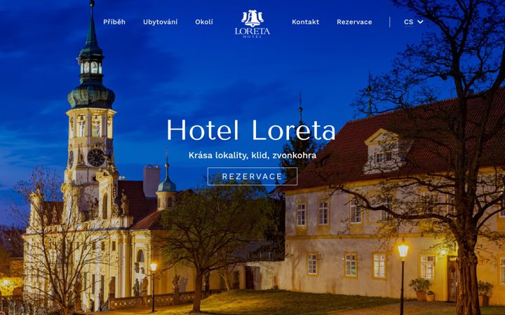 Screenshot of hotelloreta.cz