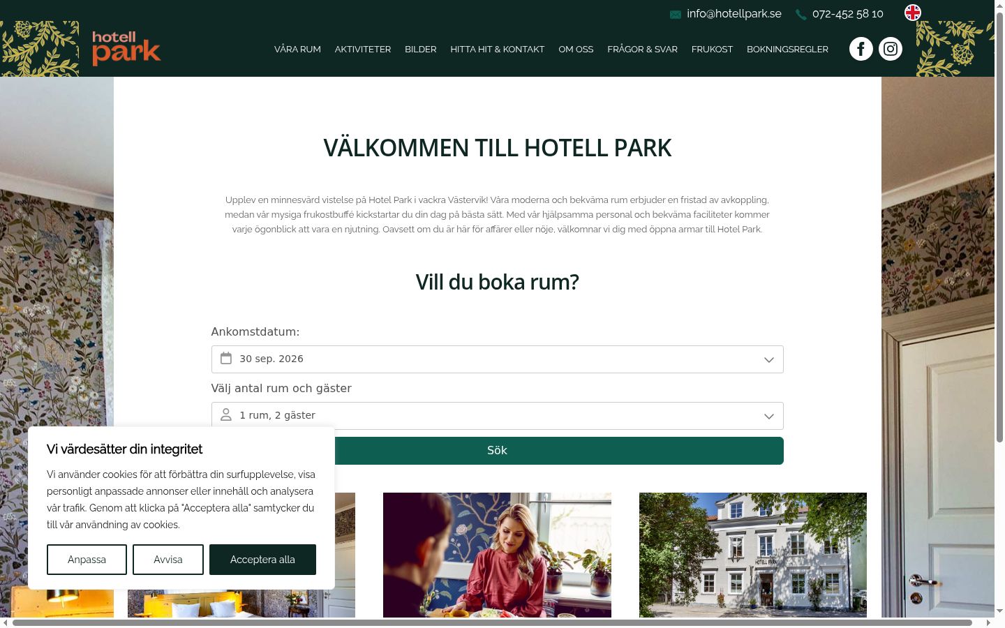 Screenshot tal-banner tal-kunsens muri qabel kwalunkwe interazzjoni