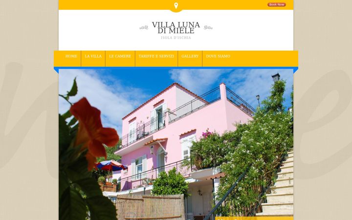 Screenshot of hotellunadimiele.it