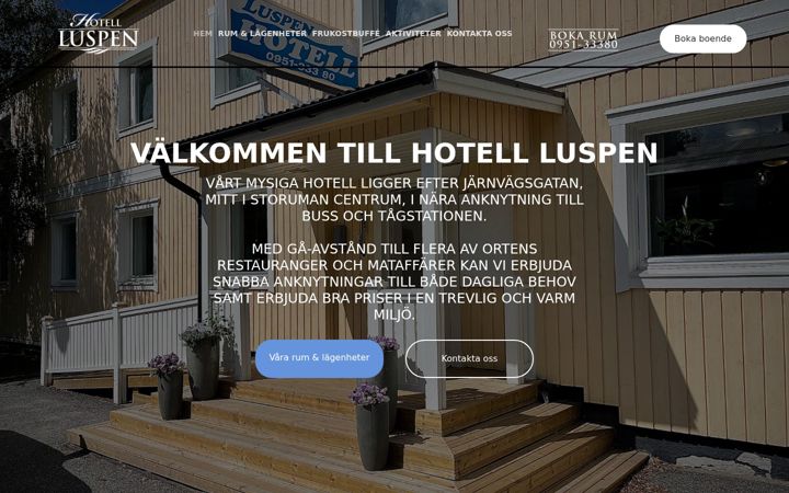 Screenshot of hotelluspen.se
