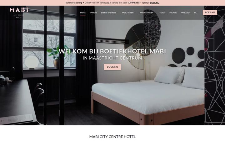 Screenshot of hotelmabi.nl