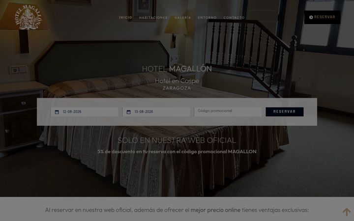 Screenshot of hotelmagallon.es