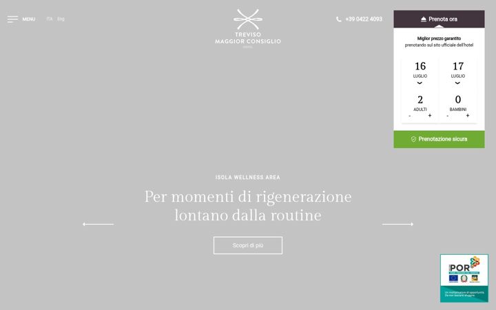 Screenshot ta' hotelmaggiorconsiglio.com