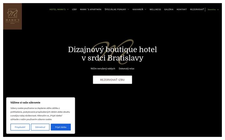 Screenshot of hotelmamas.sk