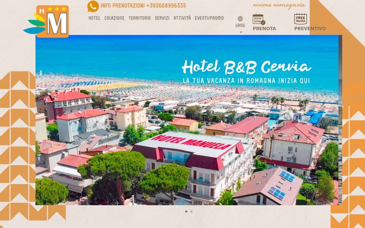 Screenshot of hotelmanuela.it