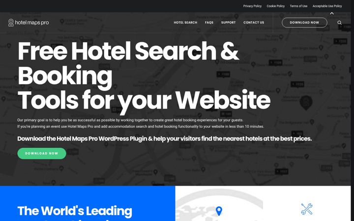 Screenshot of hotelmapspro.com