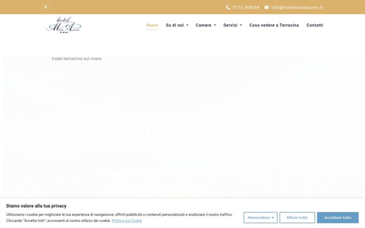 Screenshot of hotelmareazzurro.it