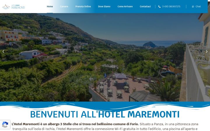 Screenshot of hotelmaremonti.it