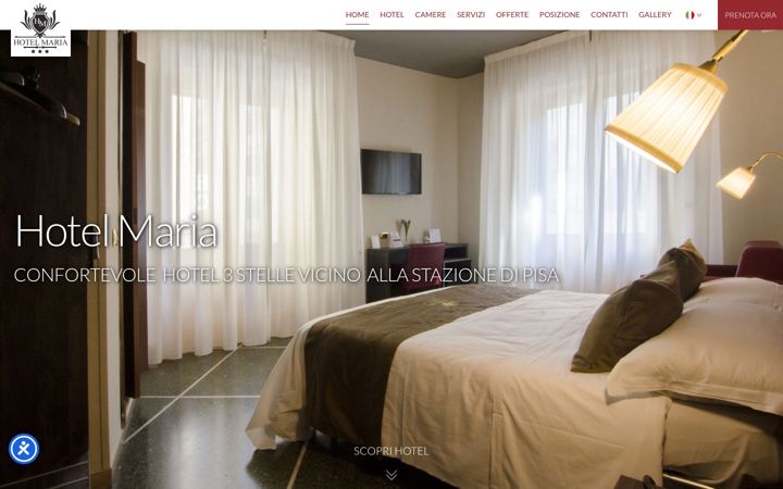 Screenshot of hotelmariapisa.it