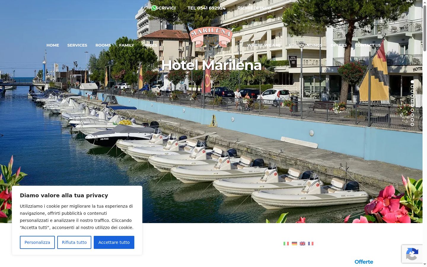 Screenshot του banner συγκατάθεσης που εμφανίστηκε πριν από οποιαδήποτε αλληλεπίδραση