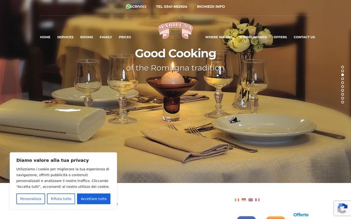 Screenshot of hotelmarilena.it