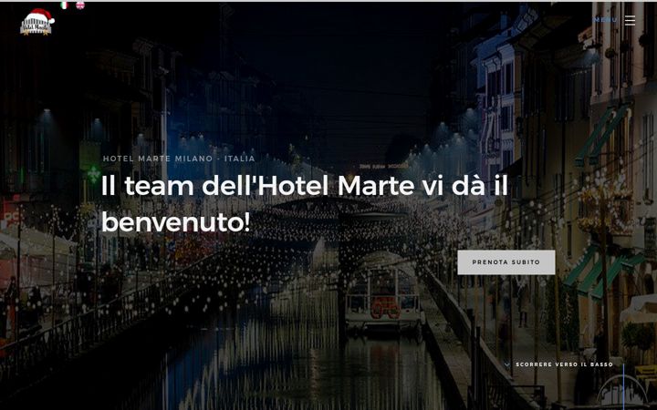 Screenshot of hotelmarte.it