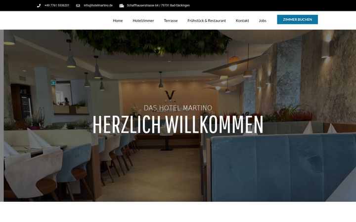 Screenshot of hotelmartino.de
