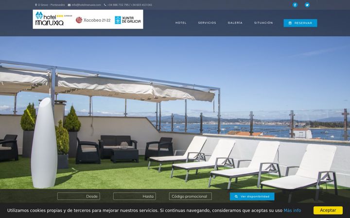 Screenshot of hotelmaruxia.com