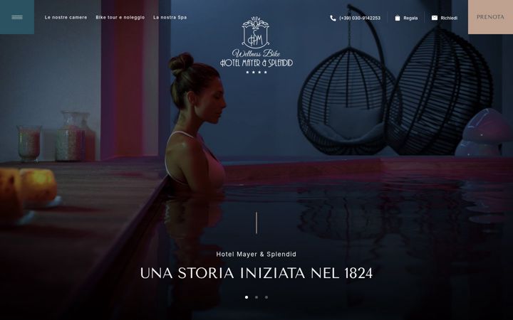 Screenshot of hotelmayerdesenzano.com
