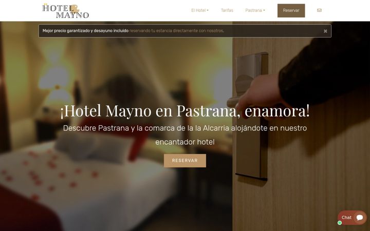 Screenshot of hotelmayno.es