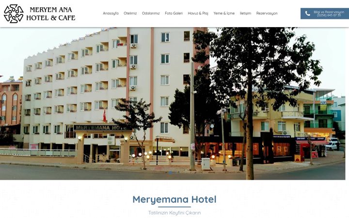 Screenshot of hotelmeryemana.com