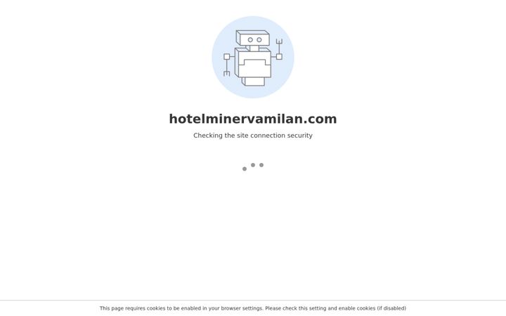 Screenshot of hotelminervamilan.com