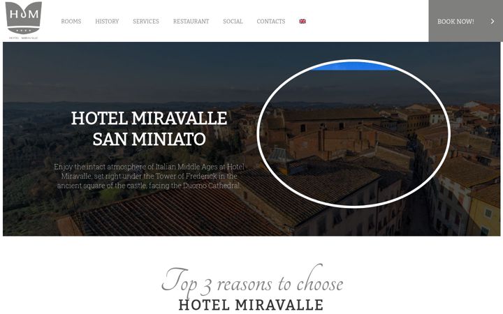 Screenshot of hotelmiravallesanminiato.it