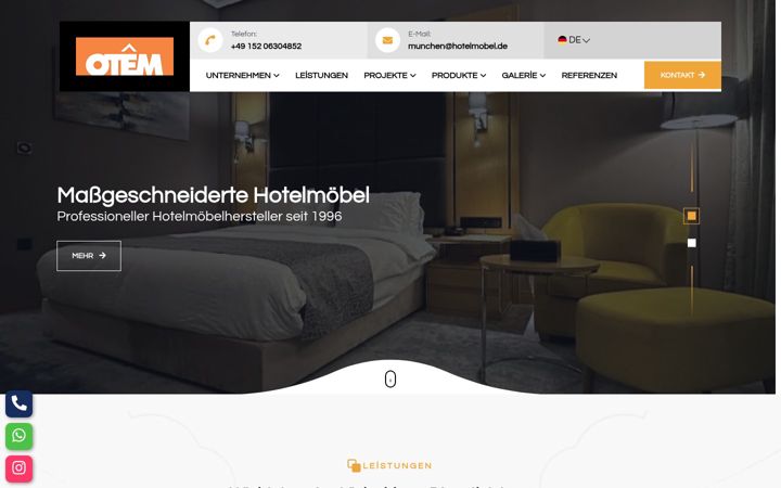 Screenshot of hotelmobel.de