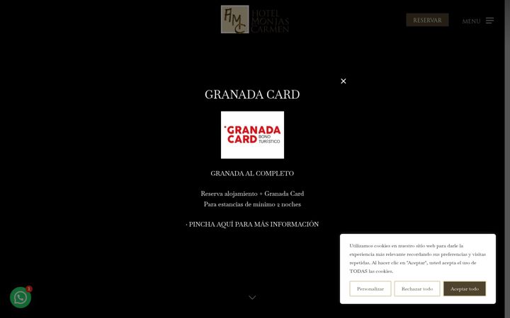 Screenshot of hotelmonjasdelcarmen.com