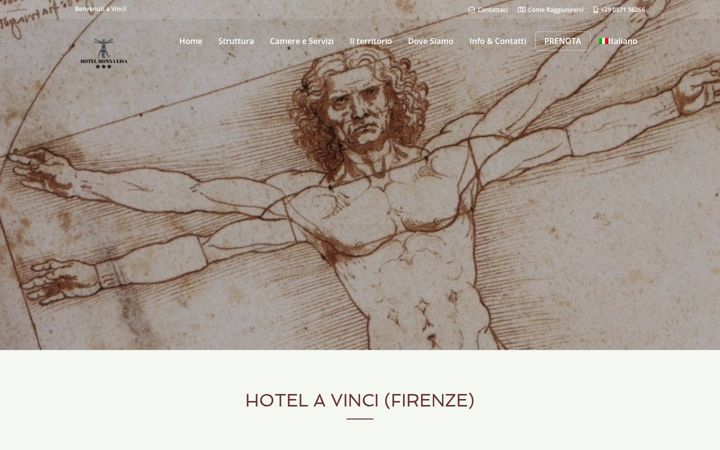Screenshot of hotelmonnalisavinci.it