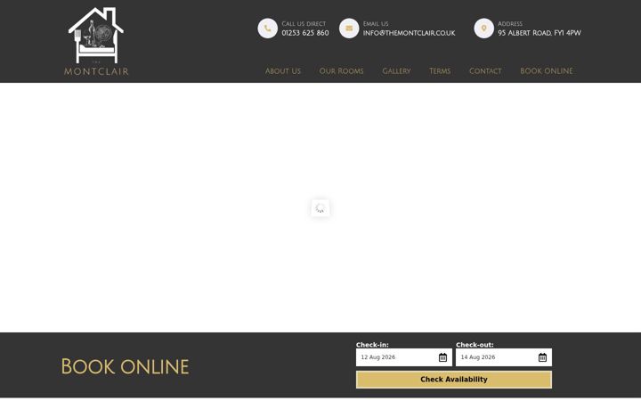 Screenshot of hotelmontclair.co.uk