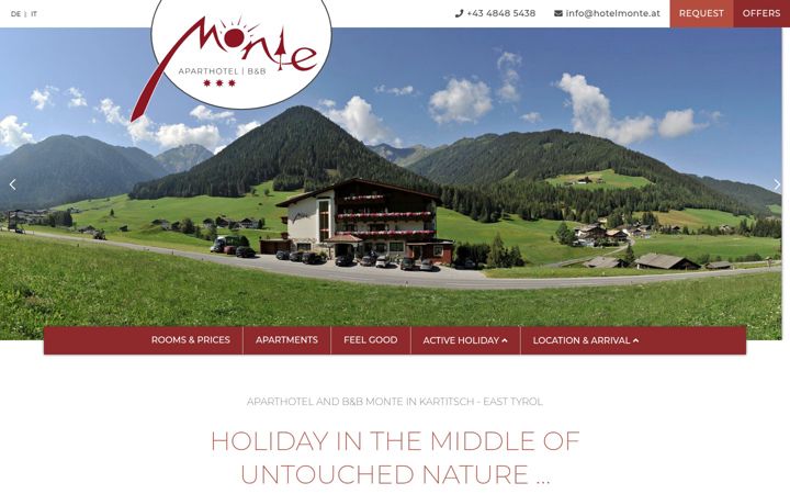 Screenshot of hotelmonte.at