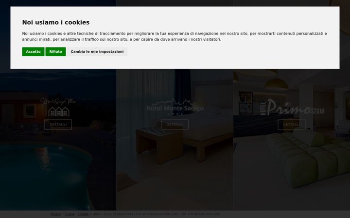Screenshot of hotelmontesarago.it