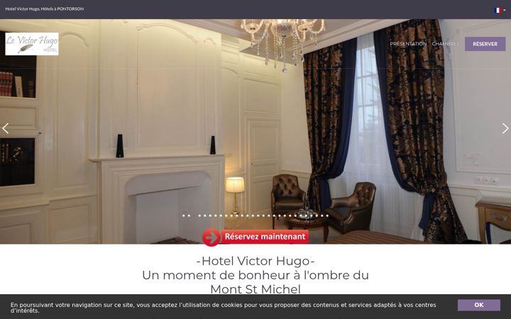 Screenshot of hotelmontsaintmichelvictorhugo.com