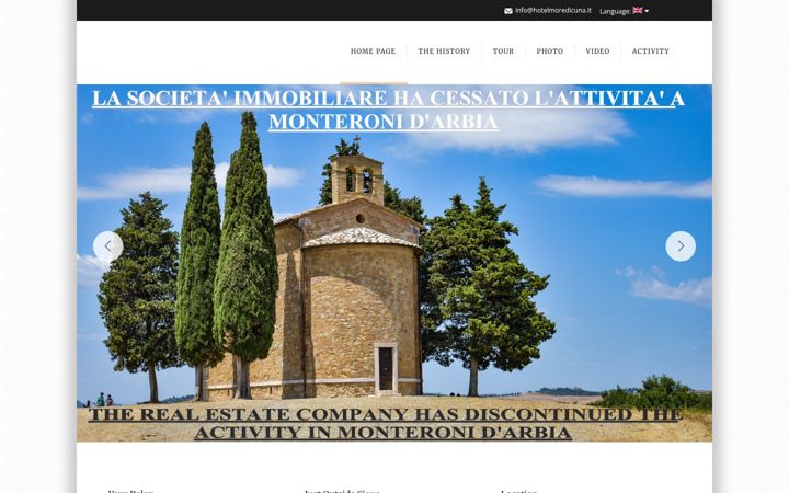 Screenshot of hotelmoredicuna.it