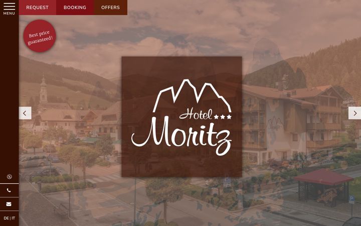 Screenshot of hotelmoritz.it