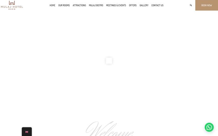 Screenshot of hotelmulaj.com