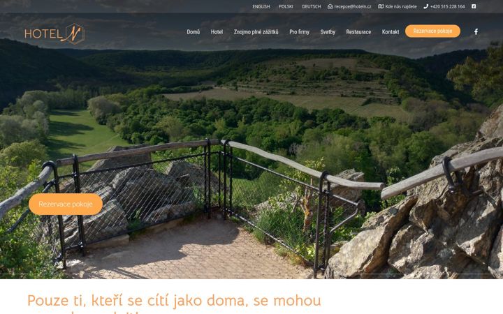 Screenshot of hoteln.cz