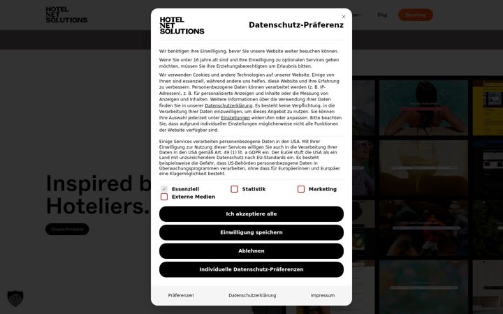 Screenshot of hotelnetsolutions.de