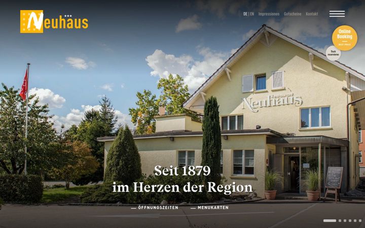 Screenshot of hotelneuhaus.ch