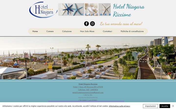 Screenshot of hotelniagara-riccione.it