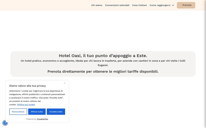 Screenshot of hoteloasieste.it