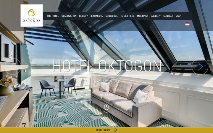 Screenshot of hoteloktogonhaggenmacher.hu