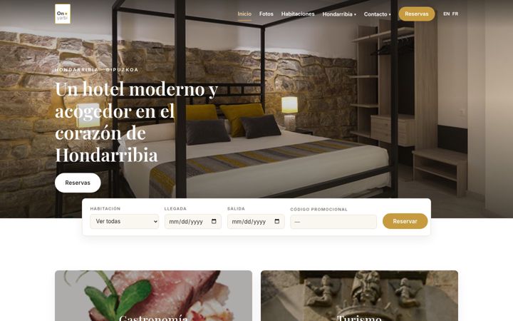 Screenshot of hotelonyarbi.com