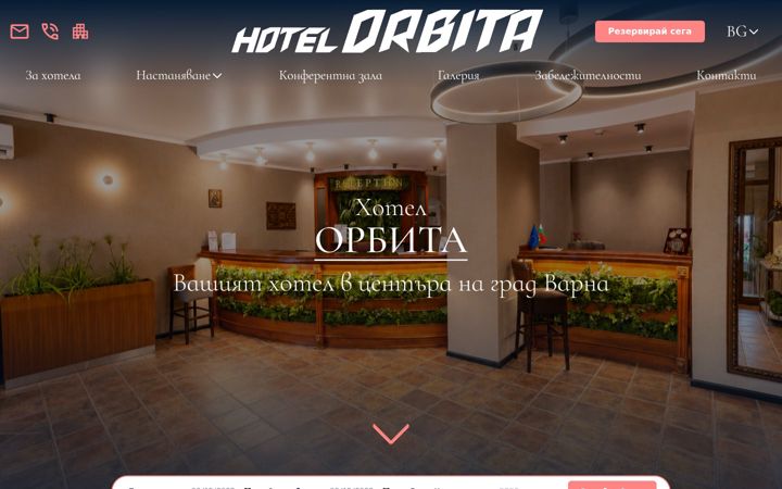 Screenshot of hotelorbita.com