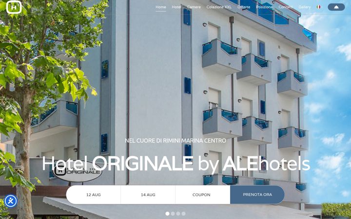 Screenshot of hoteloriginale.com
