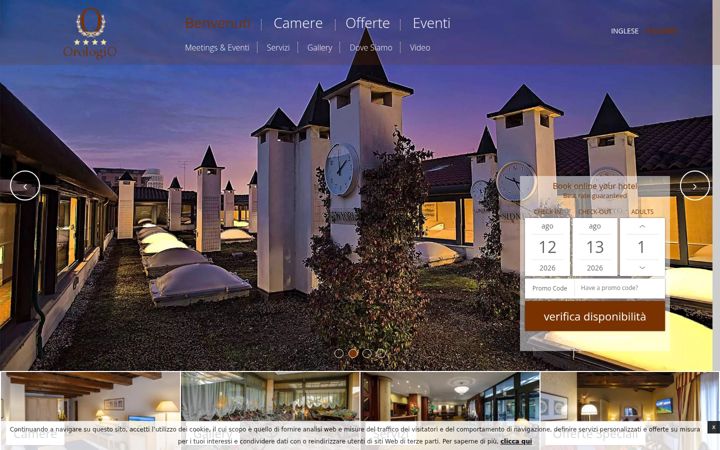 Screenshot of hotelorologio.com