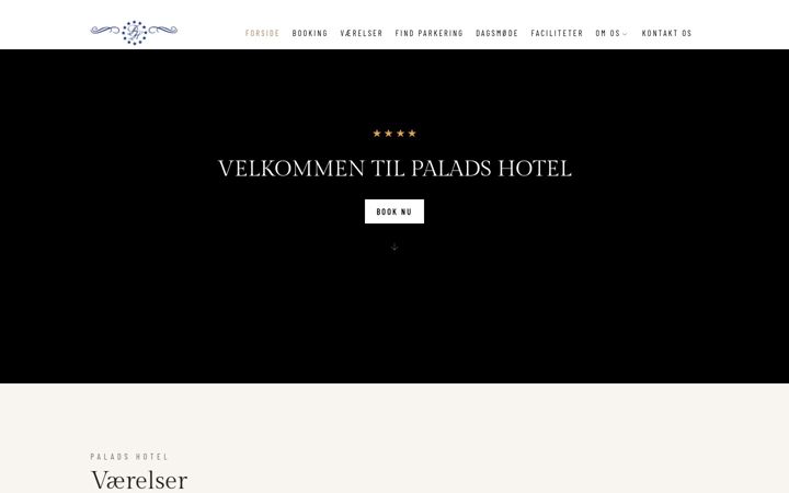 Screenshot of hotelpalads.dk
