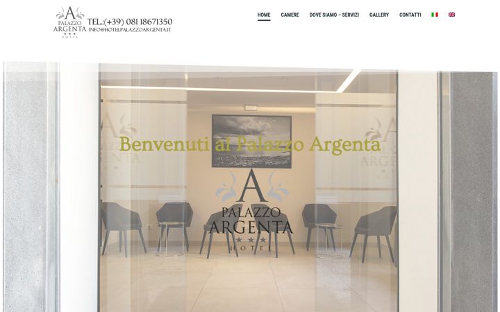 Screenshot of hotelpalazzoargenta.it