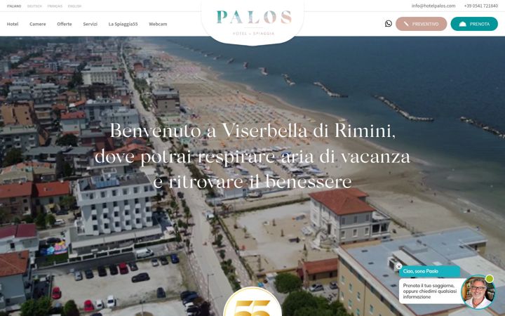Screenshot of hotelpalos.com