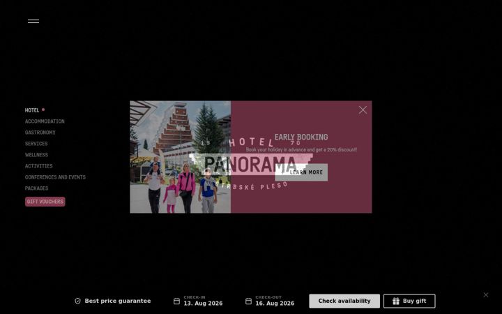 Screenshot of hotelpanorama.sk