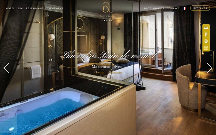 Screenshot of hotelparisjadore.com
