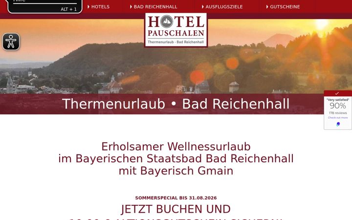 Screenshot of hotelpauschalen.com